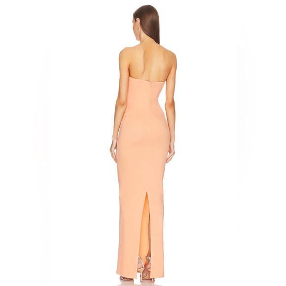 NWT Michael Costello x REVOLVE Briggs Gown Strapless Slit Bustier Corset Dress - Picture 3 of 4